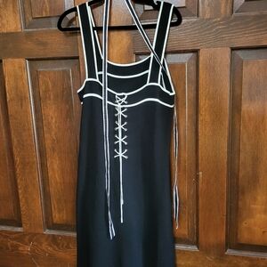 BCBGMaxAzria Black Dress with White Trim